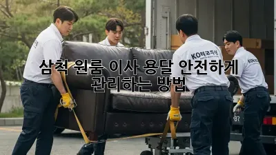 삼척 원룸 이사 용달 안전하게 관리하는 방법
